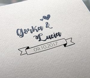 Sellos de Boda Personalizados